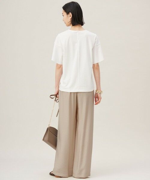 L size ONWARD(大きいサイズ) / エルサイズオンワード カットソー | 【接触冷感・UVカット・吸水速乾・抗菌防臭・洗える】ハイツイストポンチフレアディティール カットソー | 詳細3