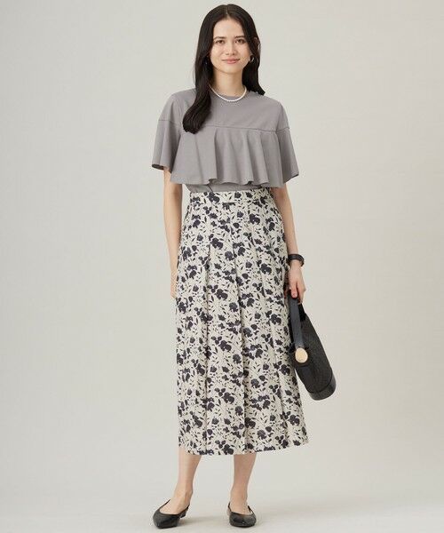 L size ONWARD(大きいサイズ) / エルサイズオンワード カットソー | 【接触冷感・UVカット・吸水速乾・抗菌防臭・洗える】ハイツイストポンチフレアディティール カットソー | 詳細18