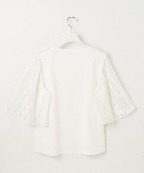L size ONWARD(大きいサイズ) / エルサイズオンワード カットソー | 【洗える】レースエッジフレアスリーブ トップス | 詳細8