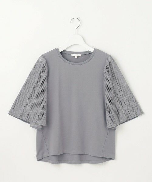 L size ONWARD(大きいサイズ) / エルサイズオンワード カットソー | 【洗える】レースエッジフレアスリーブ トップス | 詳細11