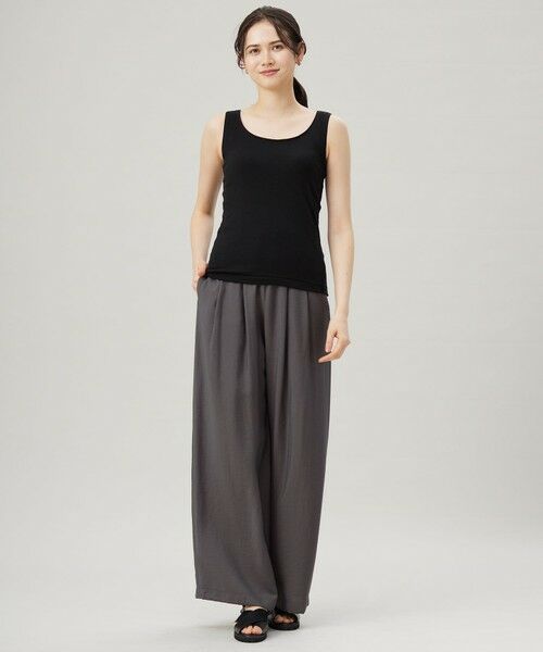 L size ONWARD(大きいサイズ) / エルサイズオンワード タンクトップ | 【ワコールコラボ】【洗える】カップイン タンクトップ | 詳細11