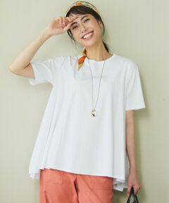 【GLOW6月号掲載/汗じみ防止】スムースデザイン フレア  Tシャツ