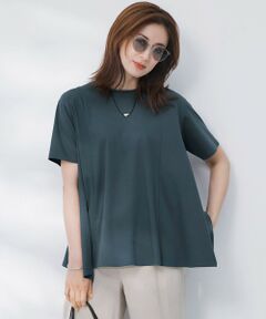 【GLOW6月号掲載/汗じみ防止】スムースデザイン フレア  Tシャツ