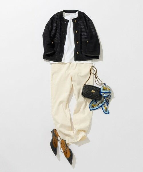 L size ONWARD(大きいサイズ) / エルサイズオンワード カットソー | 【洗える】ハイエンド クルーネック Tシャツ | 詳細5