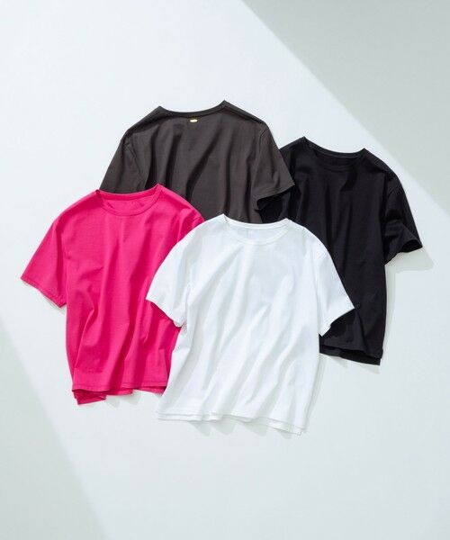 L size ONWARD(大きいサイズ) / エルサイズオンワード カットソー | 【洗える】ハイエンド クルーネック Tシャツ | 詳細6