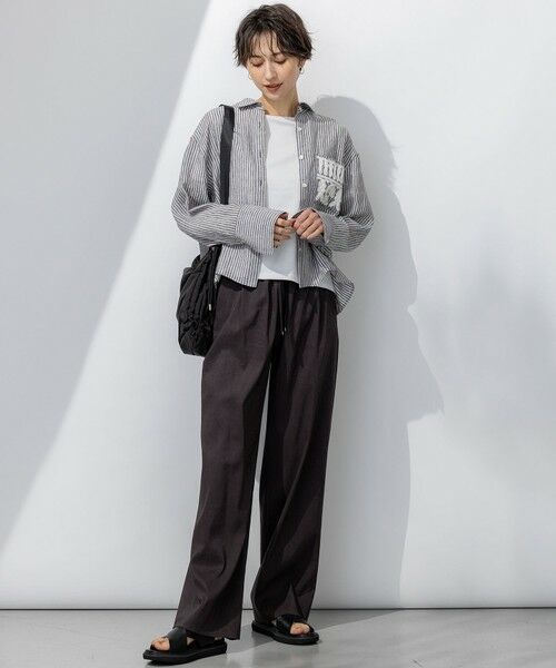 L size ONWARD(大きいサイズ) / エルサイズオンワード カットソー | 【洗える】ハイエンド クルーネック Tシャツ | 詳細3