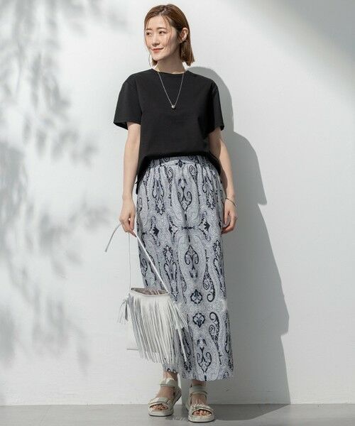 L size ONWARD(大きいサイズ) / エルサイズオンワード カットソー | 【洗える】ハイエンド クルーネック Tシャツ | 詳細7