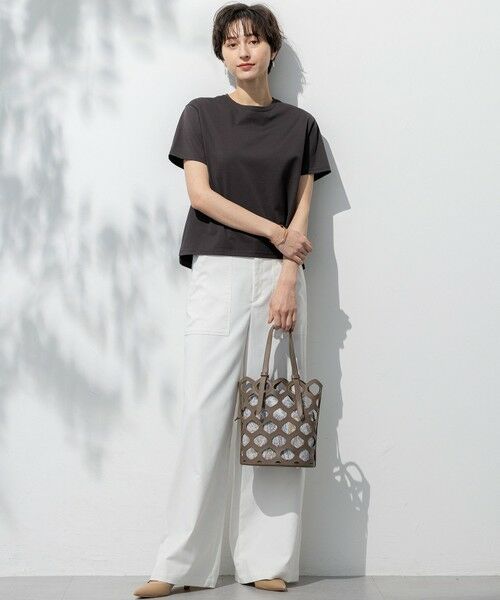 L size ONWARD(大きいサイズ) / エルサイズオンワード カットソー | 【洗える】ハイエンド クルーネック Tシャツ | 詳細11