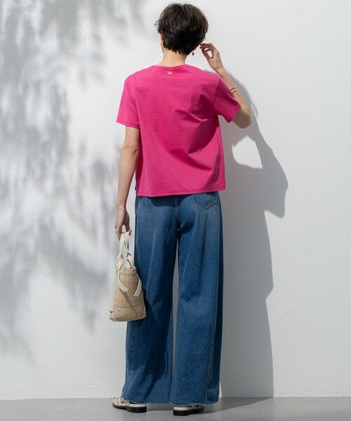 L size ONWARD(大きいサイズ) / エルサイズオンワード カットソー | 【洗える】ハイエンド クルーネック Tシャツ | 詳細14