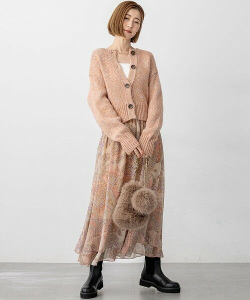 L size ONWARD(大きいサイズ) / エルサイズオンワード キャミソール・チューブトップ | 【洗える】ベアトップ パッド付き キャミソール | 詳細11