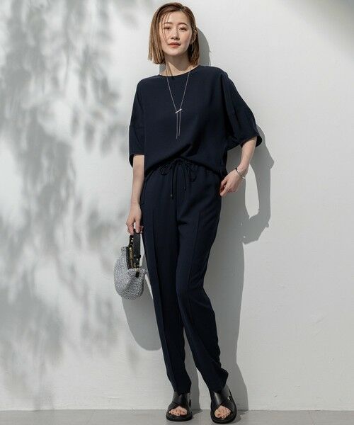 L size ONWARD(大きいサイズ) / エルサイズオンワード カットソー | 【吸水速乾/UVカット/接触冷感】ストレッチジョーゼット ランタンスリーブ カットソー | 詳細16