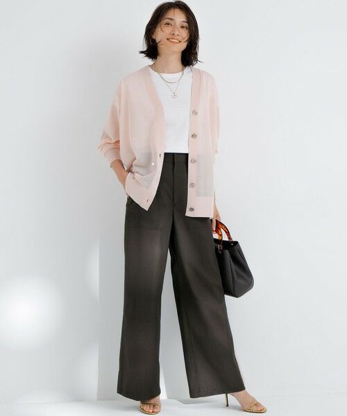 L size ONWARD(大きいサイズ) / エルサイズオンワード カットソー | 【汗じみ防止/速乾性】フレンチスリーブ  IT Tシャツ | 詳細2