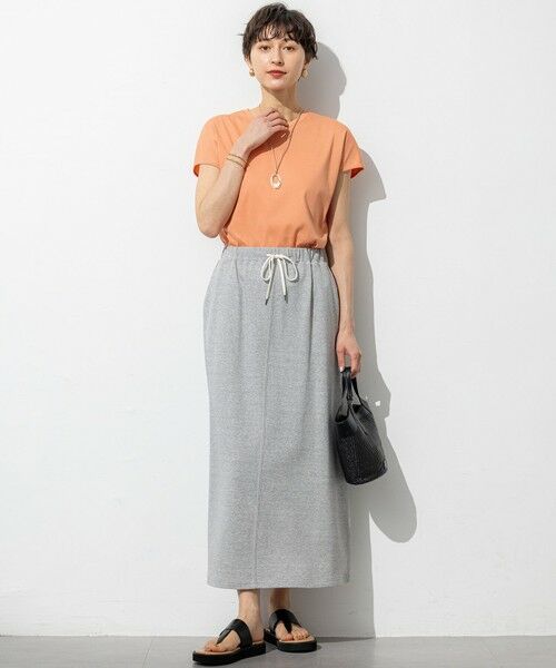 L size ONWARD(大きいサイズ) / エルサイズオンワード カットソー | 【汗じみ防止/速乾性】フレンチスリーブ  IT Tシャツ | 詳細14