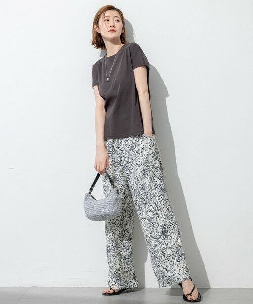 L size ONWARD(大きいサイズ) / エルサイズオンワード カットソー | 【汗じみ防止/速乾性】フレンチスリーブ  IT Tシャツ | 詳細23