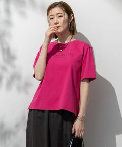 L size ONWARD(大きいサイズ) / エルサイズオンワード カットソー | 【洗える】ボタニカル カラー Tシャツ