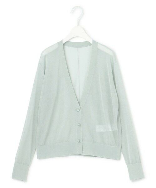 L size ONWARD(大きいサイズ) / エルサイズオンワード カーディガン・ボレロ | 【洗える】ドライシアーカーディガン | 詳細4