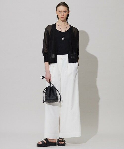 L size ONWARD(大きいサイズ) / エルサイズオンワード カーディガン・ボレロ | 【洗える】ドライシアーカーディガン | 詳細11