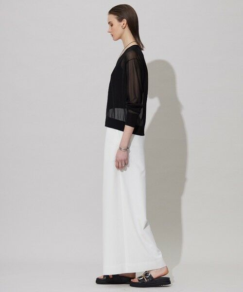 L size ONWARD(大きいサイズ) / エルサイズオンワード カーディガン・ボレロ | 【洗える】ドライシアーカーディガン | 詳細13