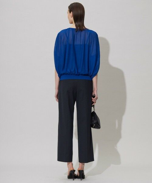 L size ONWARD(大きいサイズ) / エルサイズオンワード ニット・セーター | 【洗える】アセテートペーパーハイゲージ プルオーバーニット | 詳細3