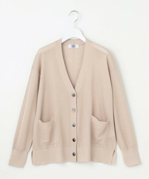 L size ONWARD(大きいサイズ) / エルサイズオンワード カーディガン・ボレロ | 【洗える】Vis/Peスパーク ニット カーディガン | 詳細4