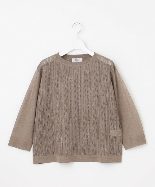 L size ONWARD(大きいサイズ) / エルサイズオンワード ニット・セーター | 【WEB限定カラーあり・洗える】Vis/Peスパーク シアー ニット | 詳細5