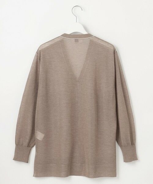 L size ONWARD(大きいサイズ) / エルサイズオンワード カーディガン・ボレロ | 【WEB限定カラーあり・洗える】Vis/Peスパーク ニット カーディガン | 詳細10