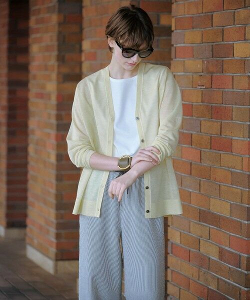 L size ONWARD(大きいサイズ) / エルサイズオンワード カーディガン・ボレロ | 【WEB限定カラーあり・洗える】Vis/Peスパーク ニット カーディガン | 詳細20