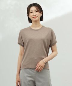 L size ONWARD(大きいサイズ) / エルサイズオンワード ニット・セーター | 【WEB限定カラーあり・洗える】Vis/Peスパーク ラメ ニット