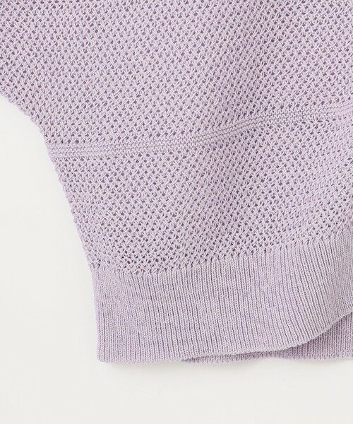 L size ONWARD(大きいサイズ) / エルサイズオンワード カーディガン・ボレロ | 【洗える】PATTERN MESH ドルマンスリーブ カーディガン | 詳細13