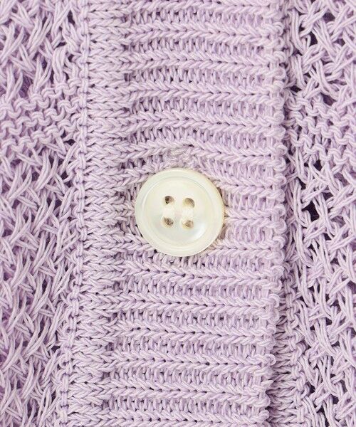 L size ONWARD(大きいサイズ) / エルサイズオンワード カーディガン・ボレロ | 【洗える】PATTERN MESH ドルマンスリーブ カーディガン | 詳細14