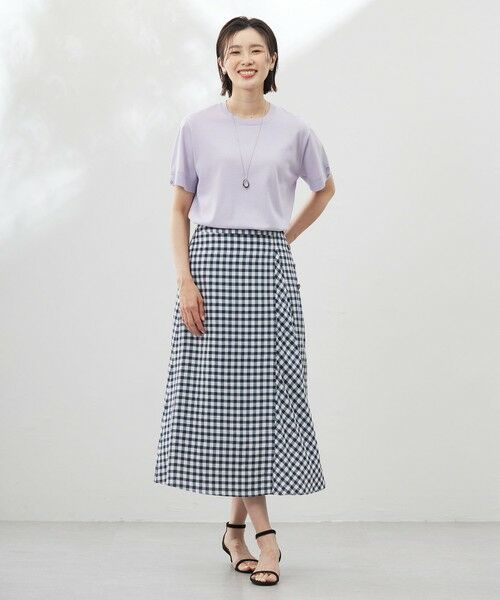 L size ONWARD(大きいサイズ) / エルサイズオンワード ニット・セーター | 【洗える】COTTON POLYESTER 袖ボタン ニット | 詳細11