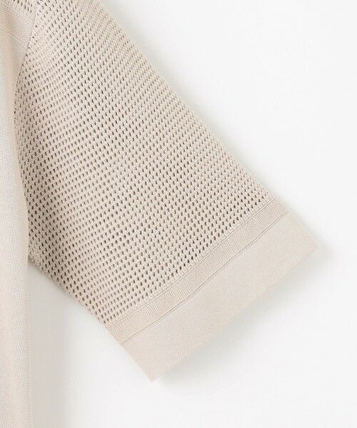 L size ONWARD(大きいサイズ) / エルサイズオンワード ニット・セーター | 【洗える】COTTON POLYESTER ニットポロ | 詳細10