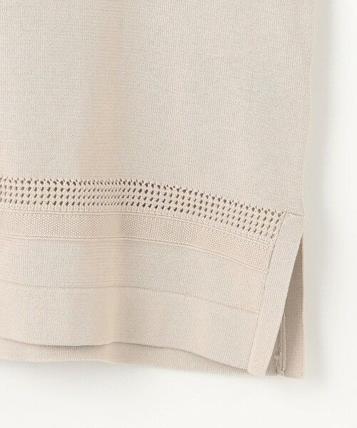 L size ONWARD(大きいサイズ) / エルサイズオンワード ニット・セーター | 【洗える】COTTON POLYESTER ニットポロ | 詳細11