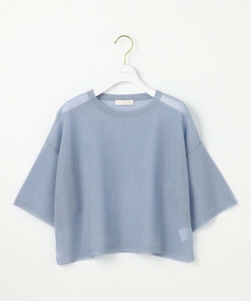 L size ONWARD(大きいサイズ) / エルサイズオンワード ニット・セーター | 【洗える】シアー ニットT | 詳細3