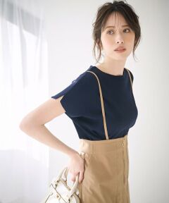 L size ONWARD(大きいサイズ) / エルサイズオンワード ニット・セーター | 【接触冷感・UVカット・洗える】ビューティクール フレンチ ニットＴ