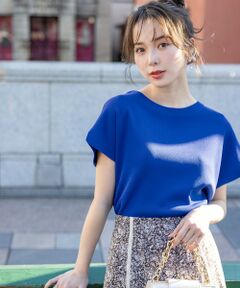 L size ONWARD(大きいサイズ) / エルサイズオンワード ニット・セーター | 【接触冷感・UVカット・洗える】ビューティクール フレンチ ニットＴ