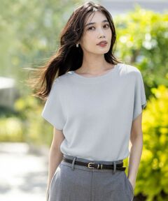 L size ONWARD(大きいサイズ) / エルサイズオンワード ニット・セーター | 【接触冷感・UVカット・洗える】ビューティクール フレンチ ニットＴ