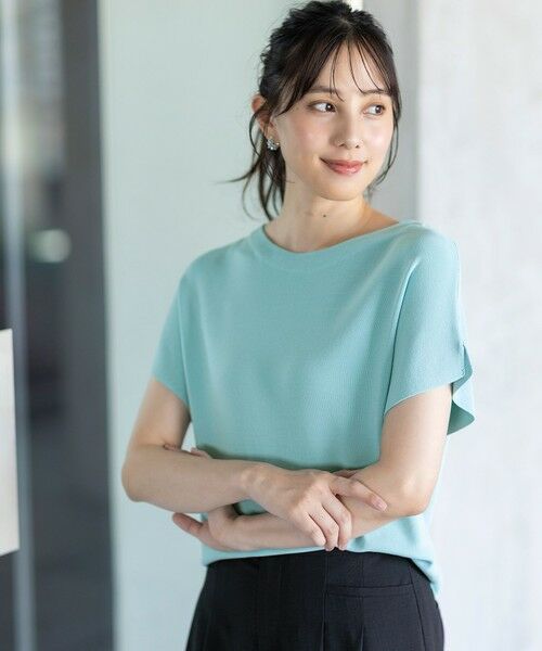 L size ONWARD(大きいサイズ) / エルサイズオンワード ニット・セーター | 【接触冷感・UVカット・洗える】ビューティクール フレンチ ニットＴ | 詳細3