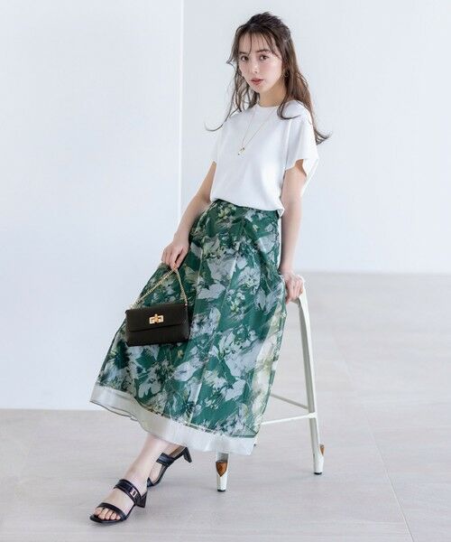 L size ONWARD(大きいサイズ) / エルサイズオンワード ニット・セーター | 【接触冷感・UVカット・洗える】ビューティクール フレンチ ニットＴ | 詳細28