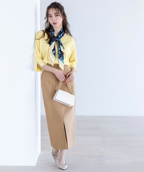 L size ONWARD(大きいサイズ) / エルサイズオンワード ニット・セーター | 【接触冷感・UVカット・洗える】ビューティクールボートネック プルオーバー | 詳細7