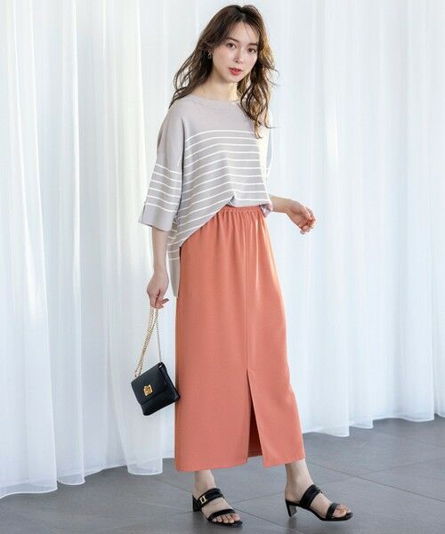 L size ONWARD(大きいサイズ) / エルサイズオンワード ニット・セーター | 【接触冷感・UVカット・洗える】ビューティクールボートネック プルオーバー | 詳細16