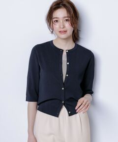 L size ONWARD(大きいサイズ) / エルサイズオンワード カーディガン・ボレロ | 【接触冷感・UVカット・洗える】ハーフスリーブ カーディガン