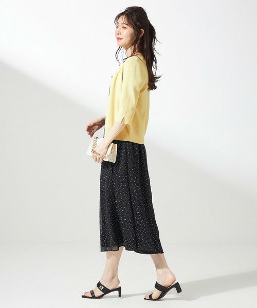 L size ONWARD(大きいサイズ) / エルサイズオンワード カーディガン・ボレロ | 【接触冷感・UVカット・洗える】ハーフスリーブ カーディガン | 詳細3