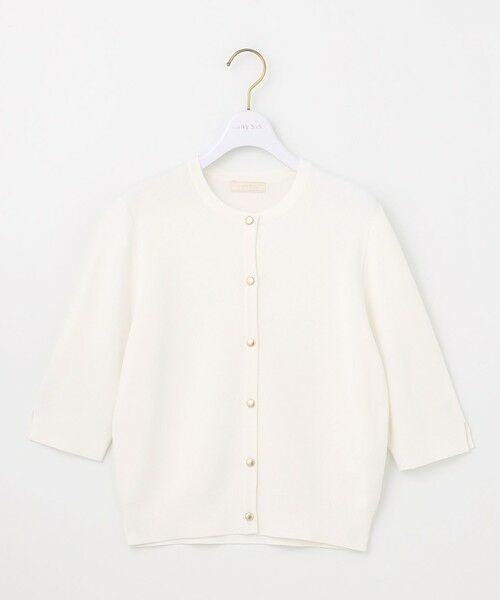 L size ONWARD(大きいサイズ) / エルサイズオンワード カーディガン・ボレロ | 【接触冷感・UVカット・洗える】ハーフスリーブ カーディガン | 詳細7