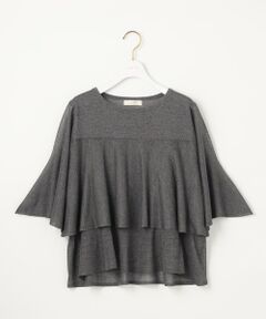 L size ONWARD(大きいサイズ) / エルサイズオンワード ニット・セーター | 【洗える】フリルシアー ニット