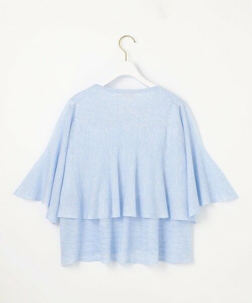 L size ONWARD(大きいサイズ) / エルサイズオンワード ニット・セーター | 【洗える】フリルシアー ニット | 詳細11