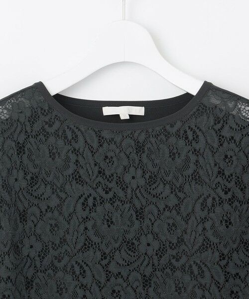 L size ONWARD(大きいサイズ) / エルサイズオンワード ニット・セーター | 【洗える】クレープストレッチレースコンビ ニット | 詳細7