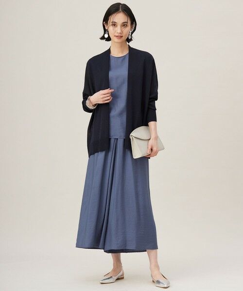 L size ONWARD(大きいサイズ) / エルサイズオンワード カーディガン・ボレロ | 【アンサンブル対応・洗える】ドライシアーファインゲージ カーディガン | 詳細9