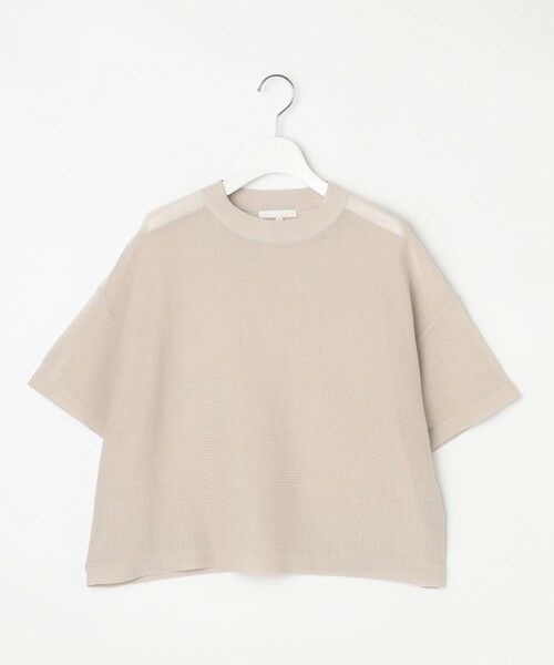 L size ONWARD(大きいサイズ) / エルサイズオンワード ニット・セーター | 【アンサンブル対応・洗える】ドライシアーファインゲージクロップド丈 ニット | 詳細4