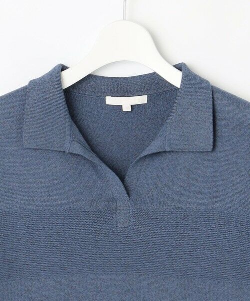 L size ONWARD(大きいサイズ) / エルサイズオンワード ニット・セーター | 【洗える】ペーパーブレンドスキッパーポロ ニット | 詳細5